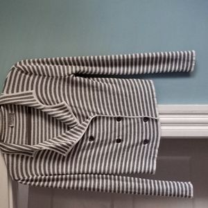 Rodika silver and white jkt double breasted.